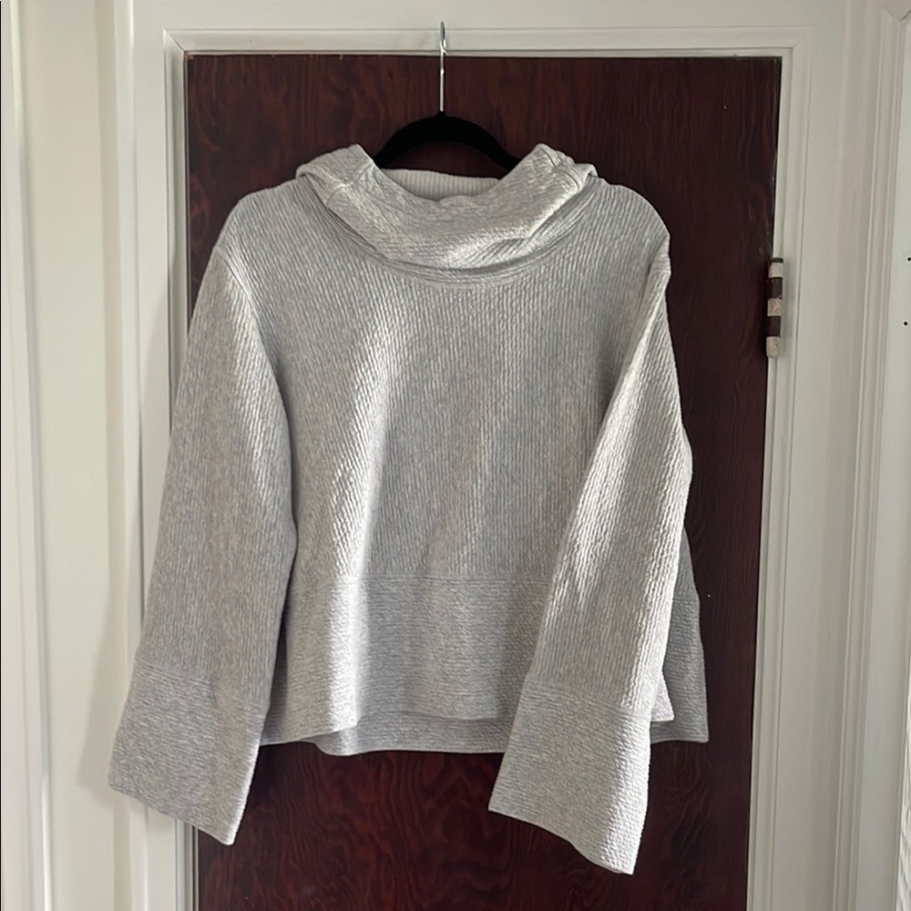 Lululemon Gray Ribbed Hoodie